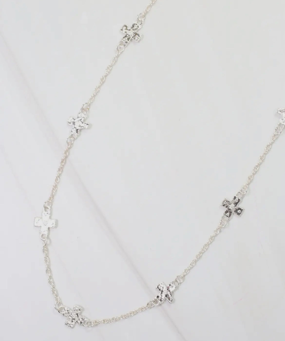 Caldwell Cross Necklace Silver