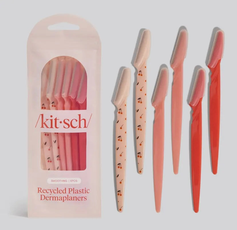 Recycled Plastic Dermaplaners 6pc Set - Cherry Blossom
