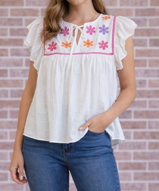 PLAYFUL PETALS TOP