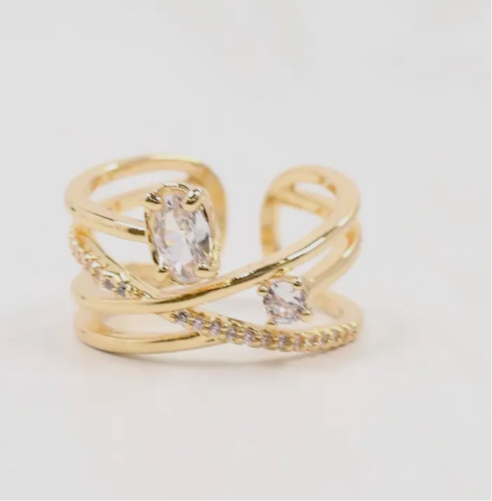 (spa-) Reneau Crisscross Ring