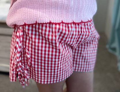CHERRY STRIPE SHORTS