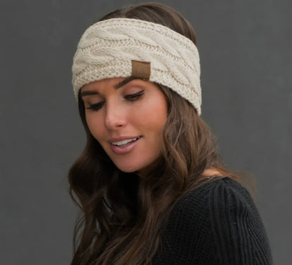 Cc Knit-Lined Headwrap