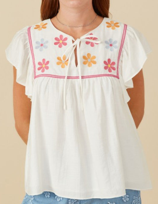 PLAYFUL PETALS TOP