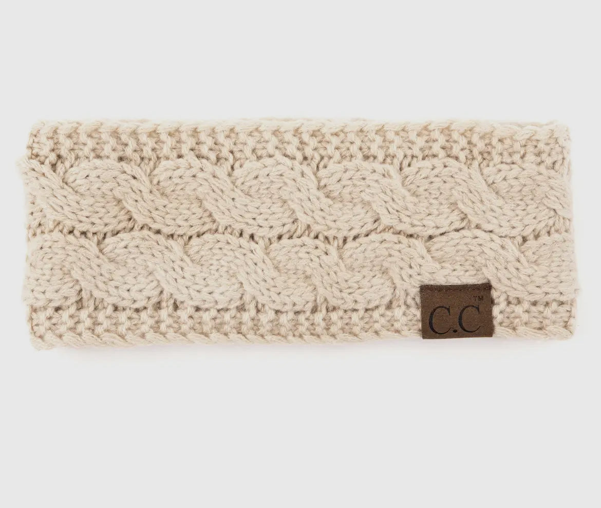 Cc Knit-Lined Headwrap