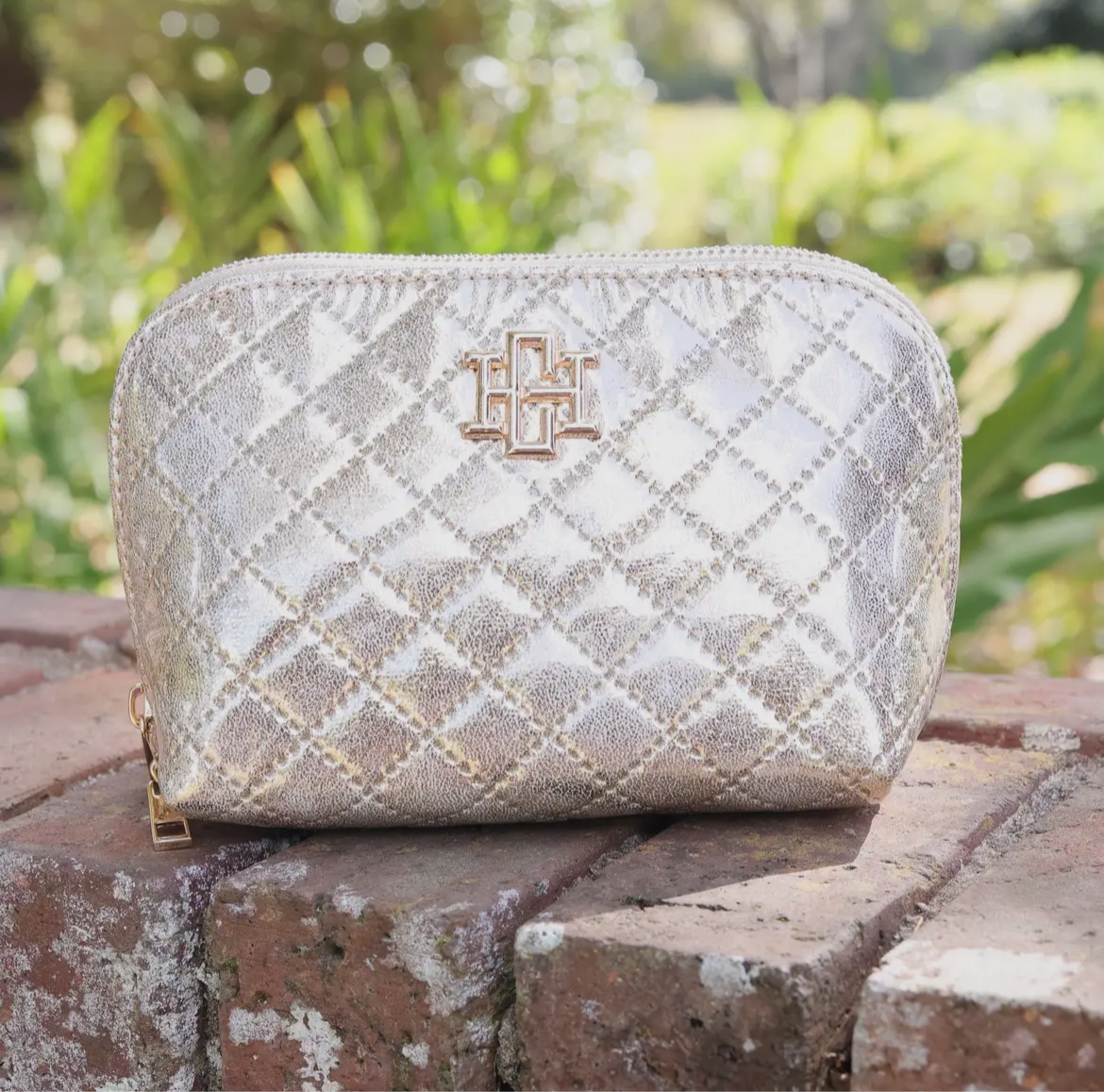 Caroline Hill - Ibiza Small Pouch Champagne Pop