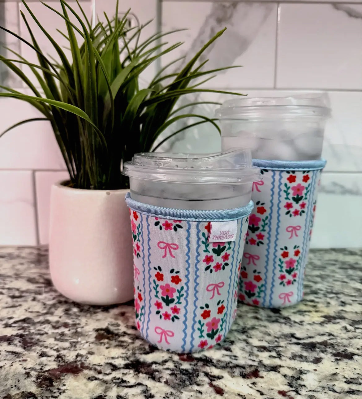 Summer Stripes Iced Coffee Sleeve