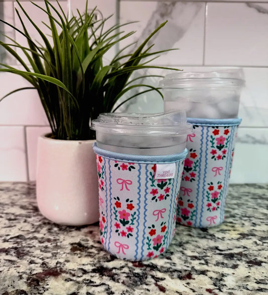 Summer Stripes Iced Coffee Sleeve