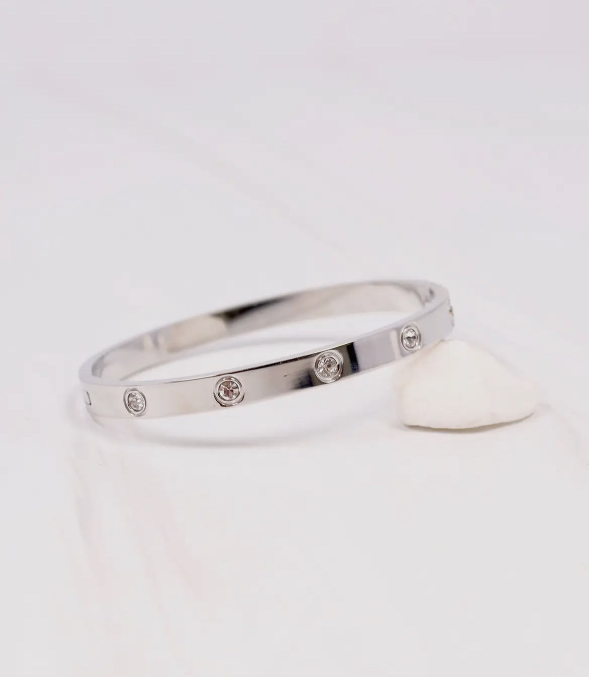 (spa-) Almeria Cz Metal Bracelet Silver
