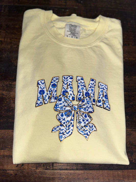 Yellow & Blue Mama Tee
