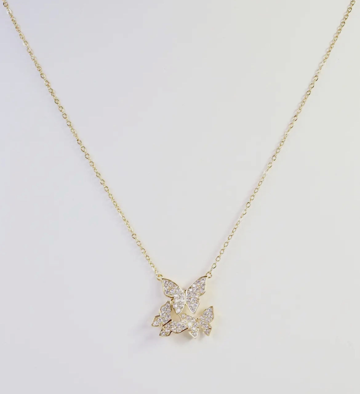 Spa/ Taos Pave Necklace Gold