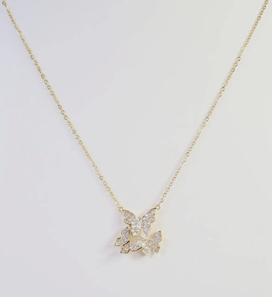 Taos Pave Necklace Gold