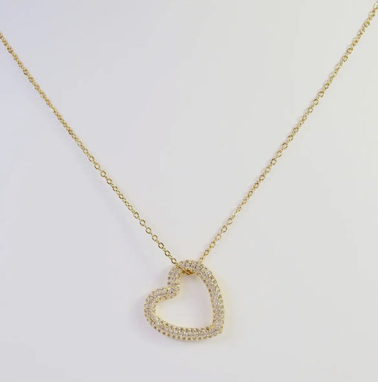 Roselle Heart Pendant Necklace