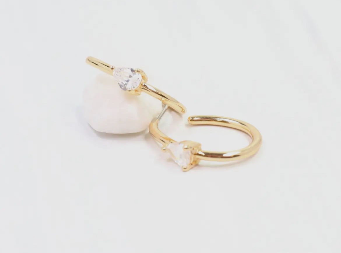 Spa/ Nicki Cz Hoop Earring