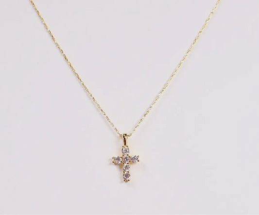 (spa-) Kitty Cross Necklace