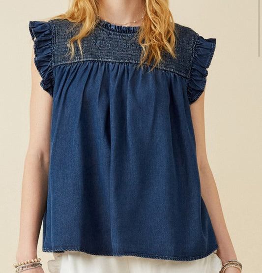 DENIM DARLING TOP