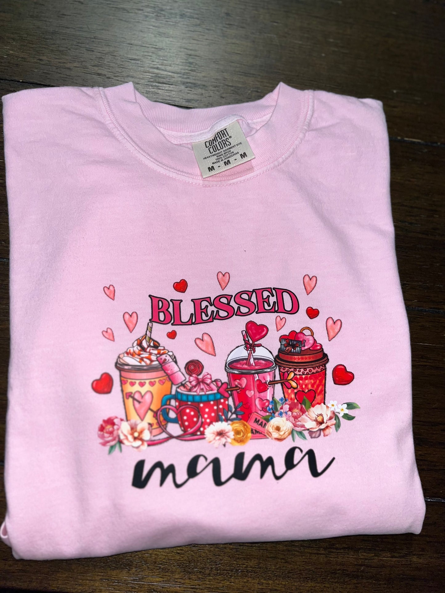 Blessed mama coffee Tee
