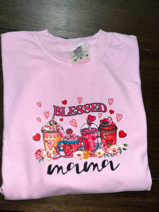 Blessed mama coffee Tee